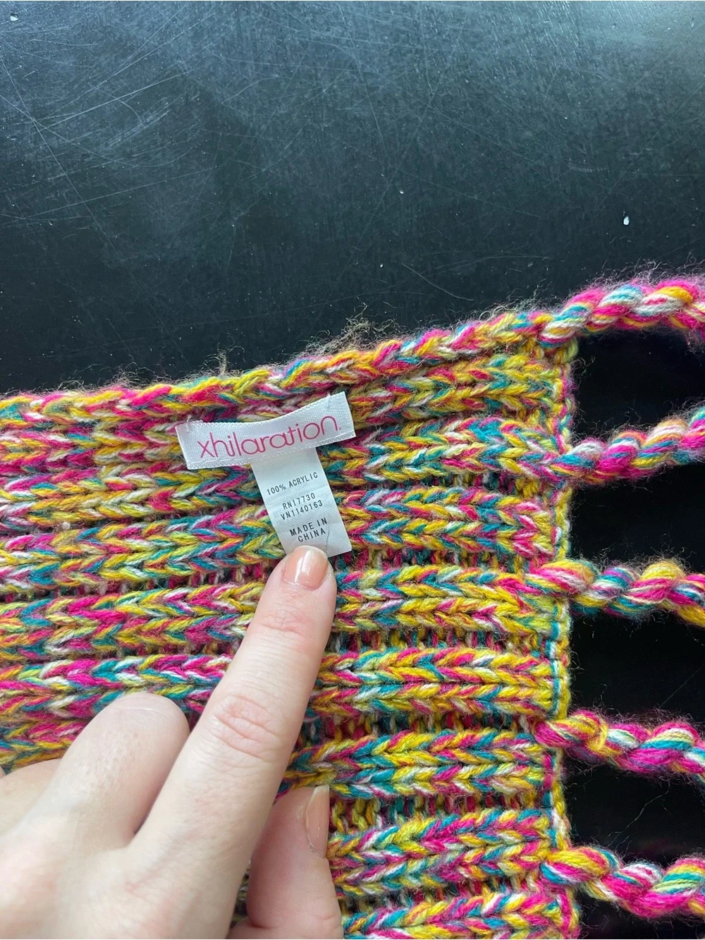 Target Rainbow Knit Scarf